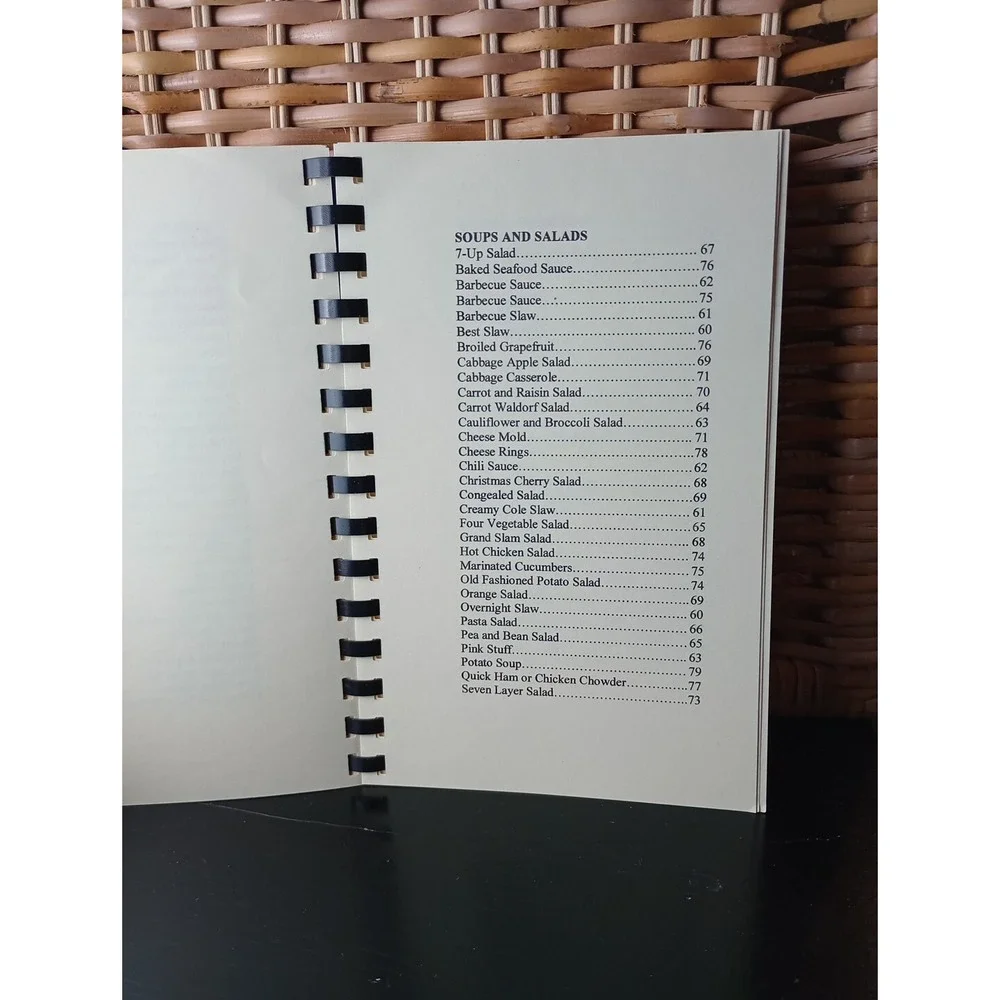 Pisgah United Methodist Church‎ Kernersville, NC Cookbook Spiral Vintage